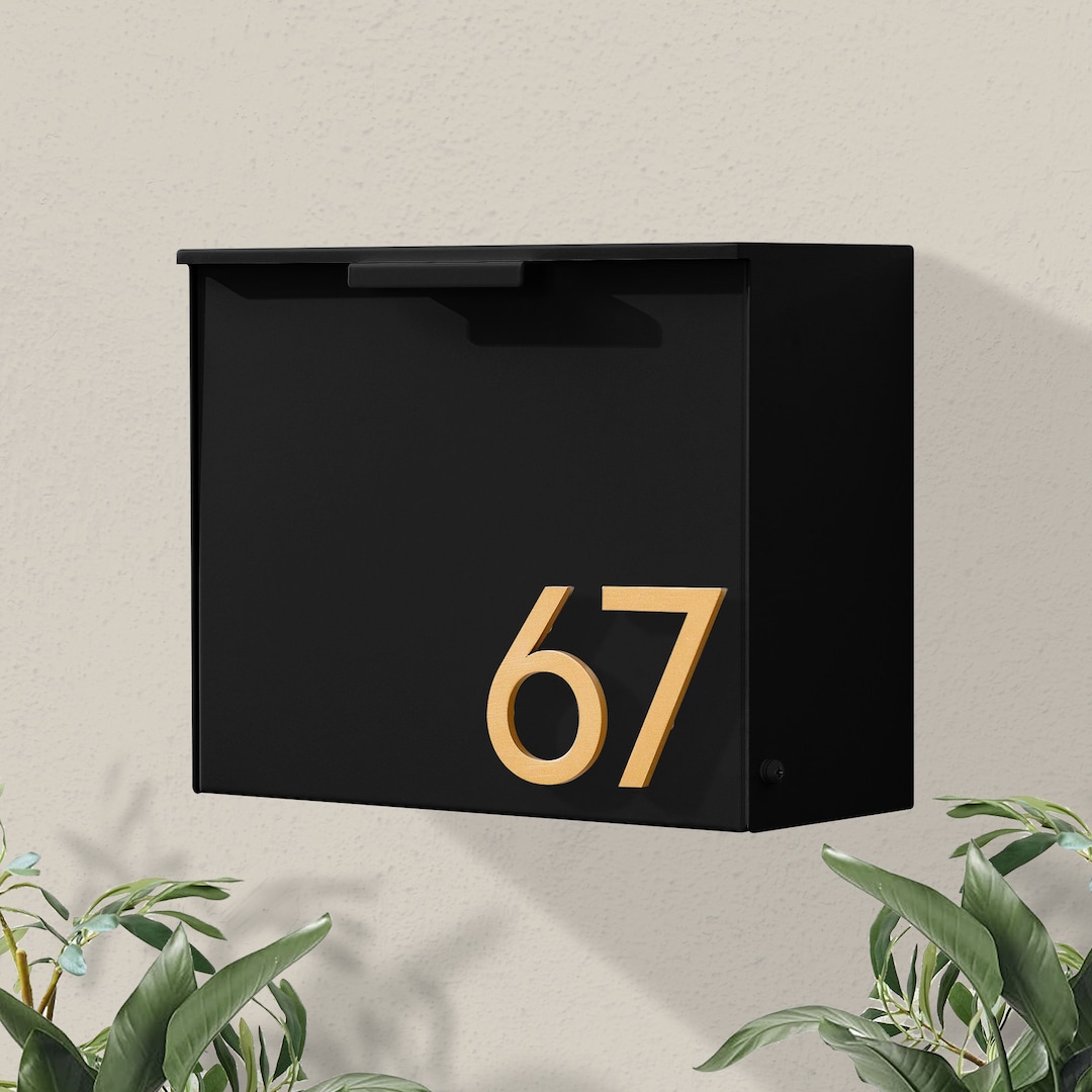 Modern & Contemporary Mailbox Midcentury Powder Coated Custom Mailbox