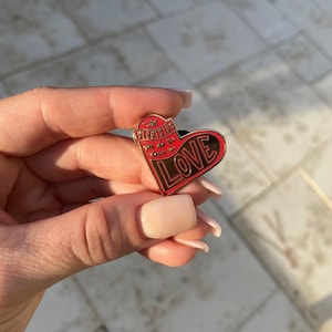 Let Everything You Do Be Done in Love Enamel Pin