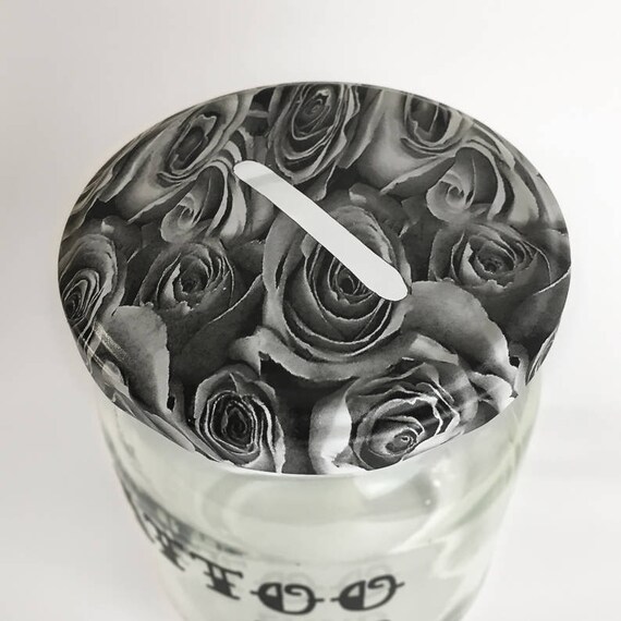 Rose Tattoo Fund Tattoo Money Bank Saving Jar Tattoo Artist Etsy