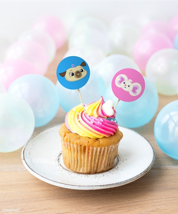 Party Decoration Buntings Party Flags And Cupcake Toppers Etsy