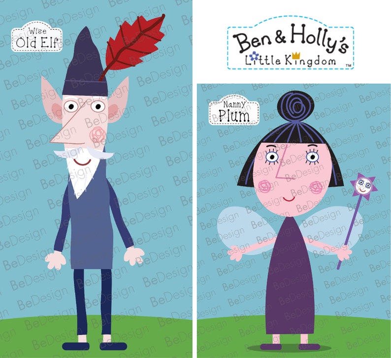 Nanny Plum And Wise Old Elf From Ben And Holly Little Kingdom Etsy UK