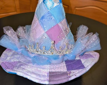 Wicked Part Two Glinda Witch Hat - The Good Witch Tiara and Tulle Headpiece