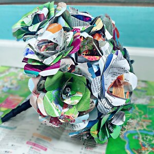 Disney Park Map Wedding Bouquet Disney wedding , Disney flowers ,Disney bride image 4