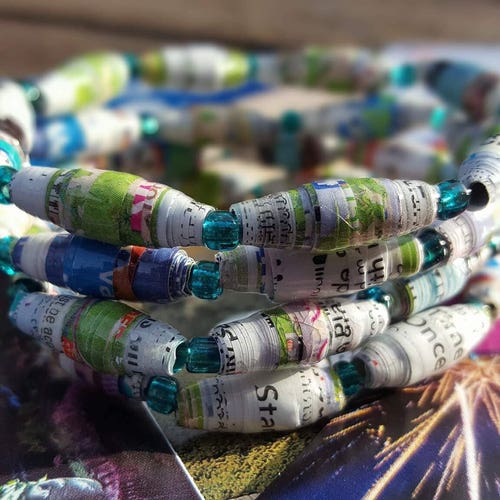 Upcycled Disney Park Map Bracelets