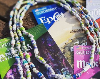 Upcycled Disney Map Necklaces