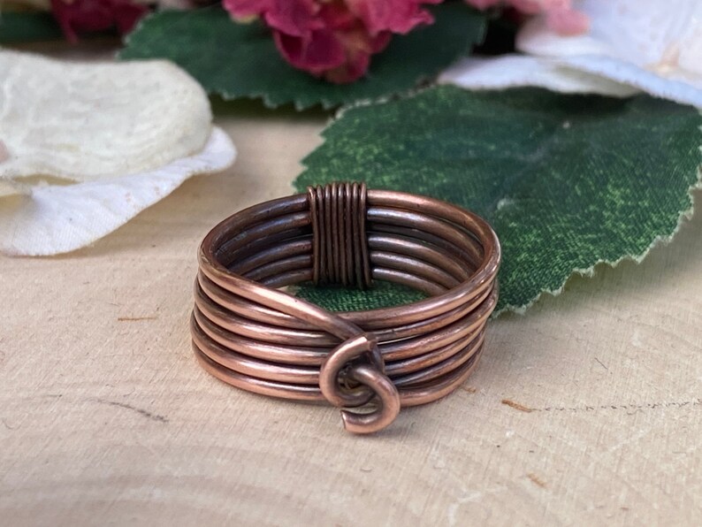 Men\u2019s Copper Wrap Ring Gift for him