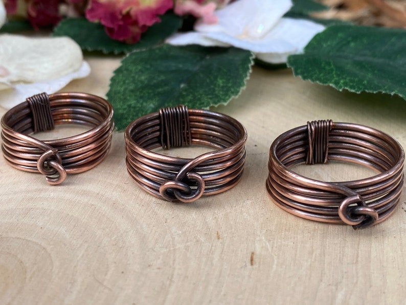 Men\u2019s Copper Wrap Ring Gift for him
