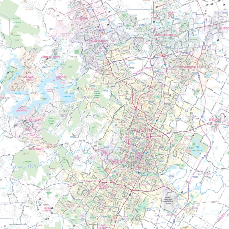 Travis County Maps Texas Etsy - Il 800x800.1477123336 O7mr 