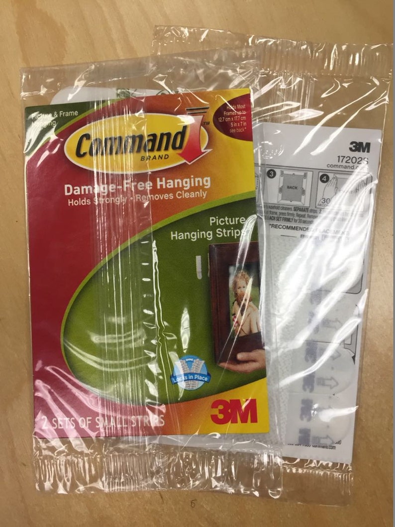 1 Set Damagefree Hanging Strips for Large Wall Maps Etsy