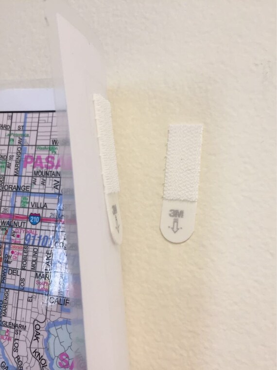 1 Set Damagefree Hanging Strips for Large Wall Maps Etsy