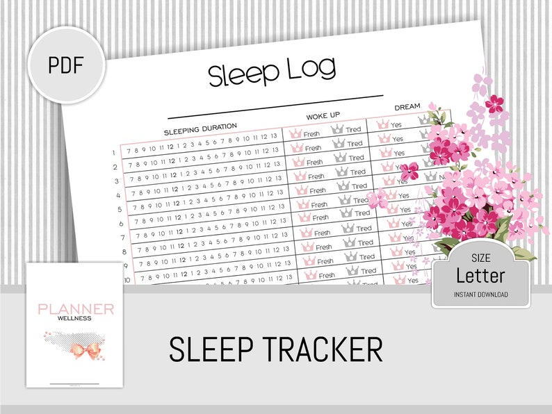 Rest Tracker Printable Planner Exercise planner inserts Self treatment magazine Slumber log Slumber Chart Everyday Planner internet pages Letter Electronic planner image regarding Sleep Tracker Printable identified as Snooze Tracker Printable Planner Conditioning planner inserts Self treatment magazine Snooze log Snooze Chart Day-to-day Planner webpages Letter Electronic planner