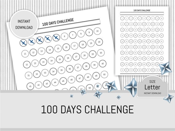 100 Day Weight Loss Chart Printable
