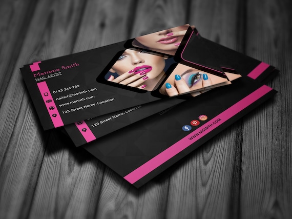 2. Customizable Nail Art Business Cards from Zazzle - wide 11