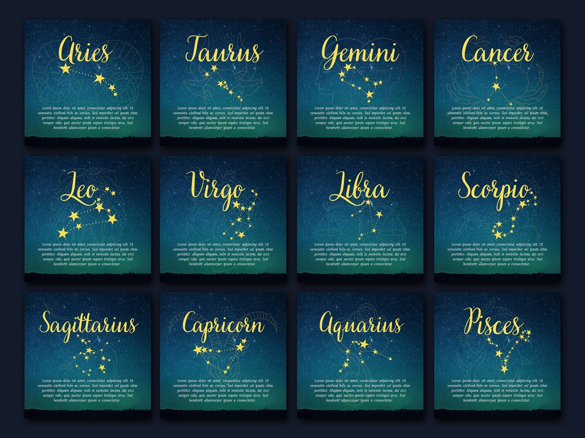Animated Zodiac Instagram Template Astrology Instagram Etsy