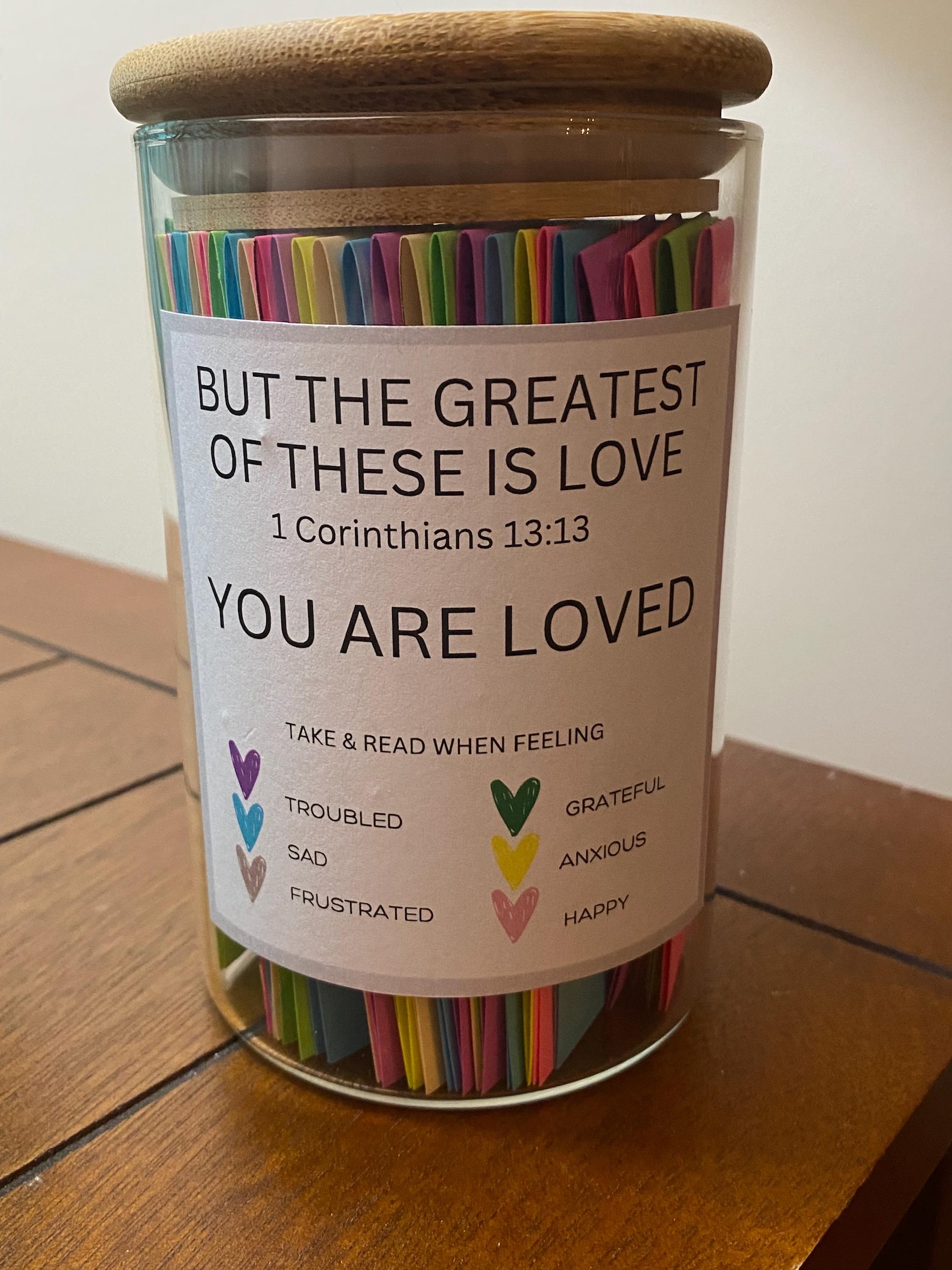 Bible Verse Jar, Christian Affirmations, Color Coded Scriptures, Read ...