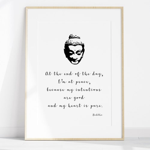 Buddha Quote Print Printable Quotes Yoga Poster - Etsy