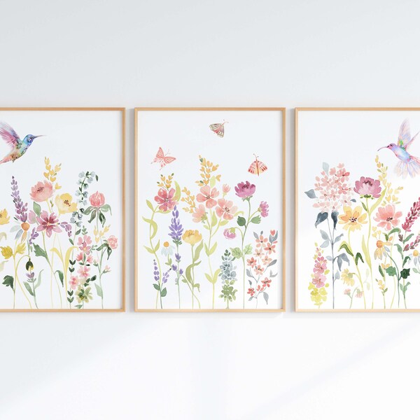 Hummingbird Wall Art Etsy