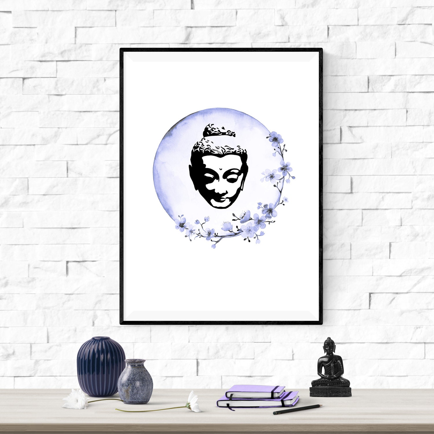 Buddha Printable Wall Art Meditation Room Art Yoga Wall | Etsy