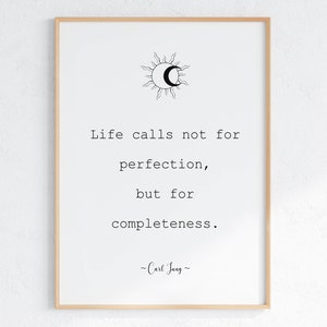 Carl Jung Quote, Mental Health Poster, Therapy Office Decor, Life Quote Print, Psychology Art, Self Awareness, Digital Download