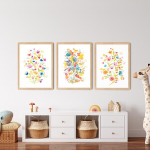 Colorful Wall Decor, Flower Printable Wall Art, Modern Botanical Art ...
