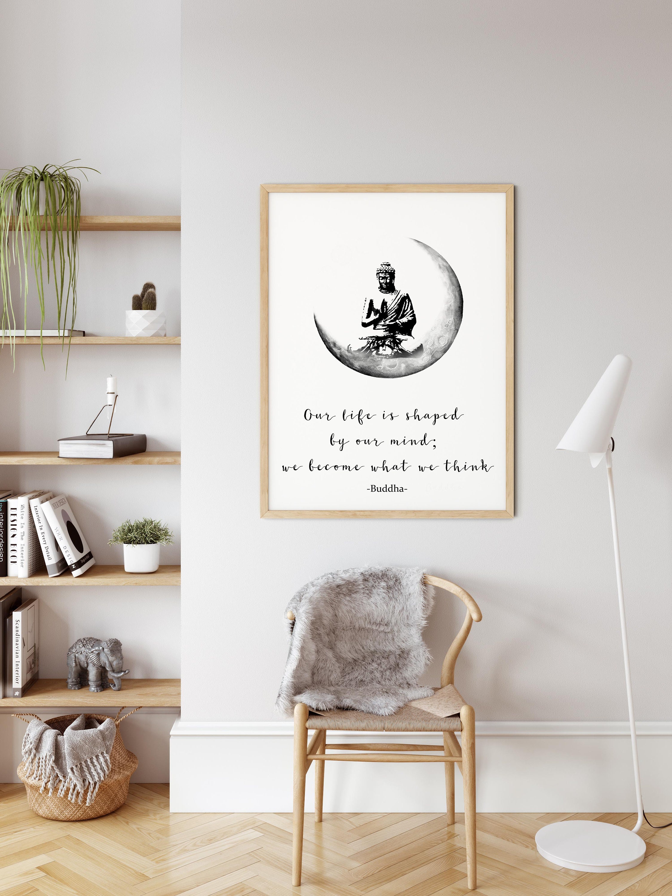 Mindfulness Poster Buddha Quotes Signs Spiritual Decor Zen - Etsy