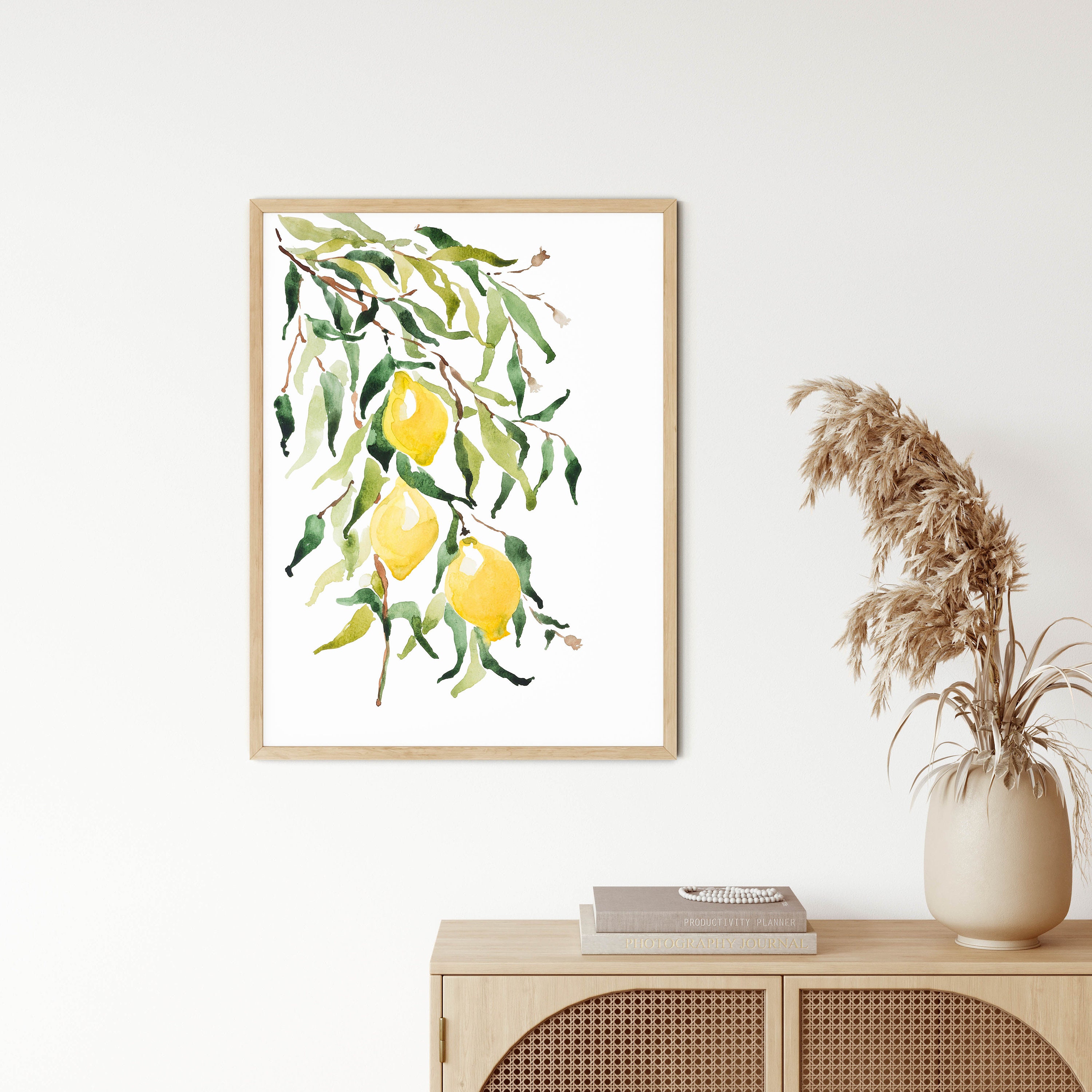 Lemon Kitchen Decor Dining Room Wall Art Citrus Printable | Etsy