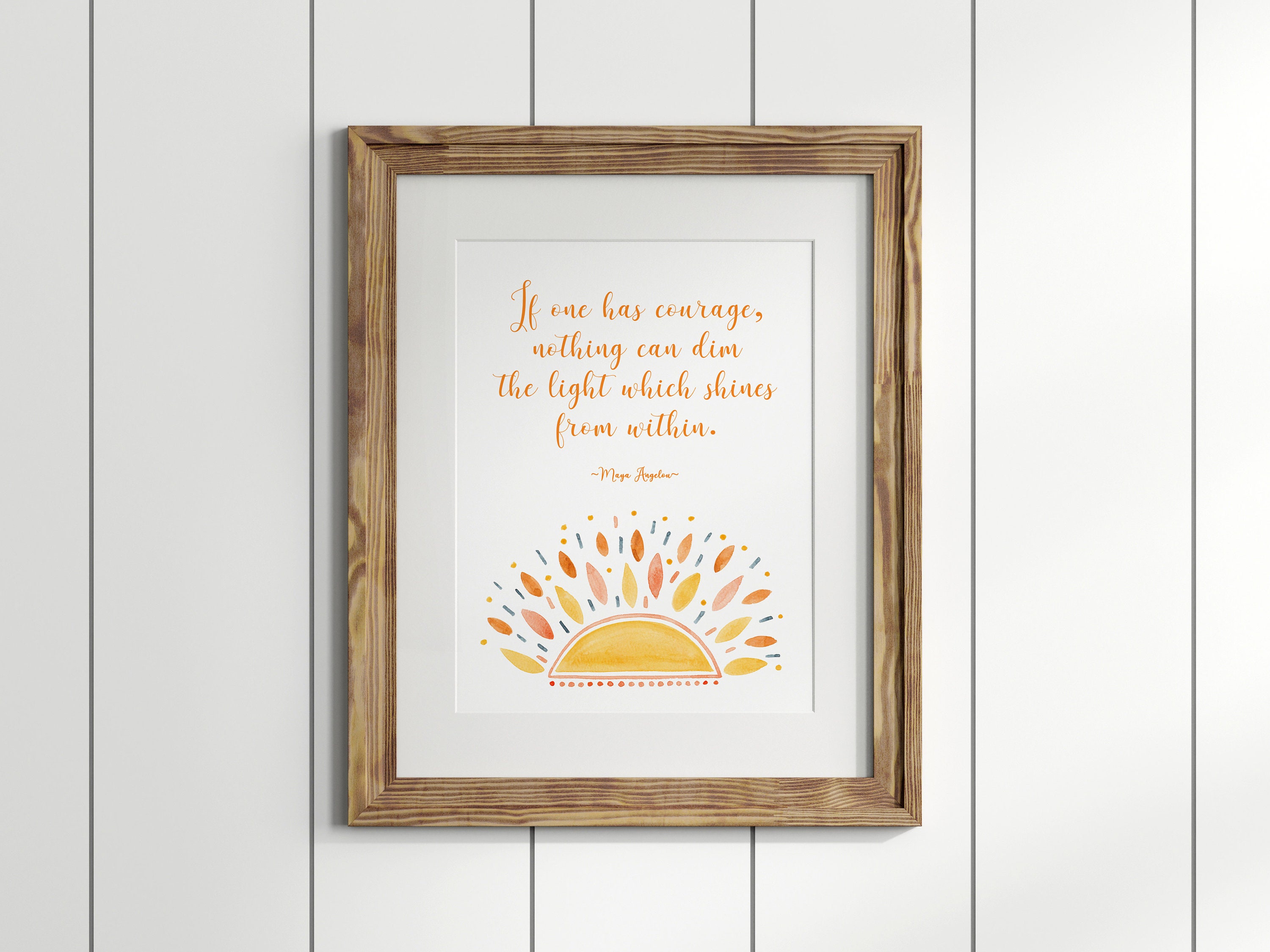 Cadre En Tissu Satiné Hallmark 2003 - Citation Maya Angelou - Occasion