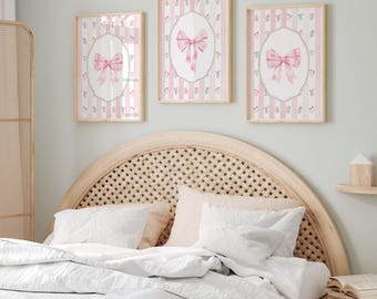 Decorazione Da Parete Con Fiocco Rosa E Frasi Motivazionali – 30x10 Cm, Legno, Per Camerette E Bagni