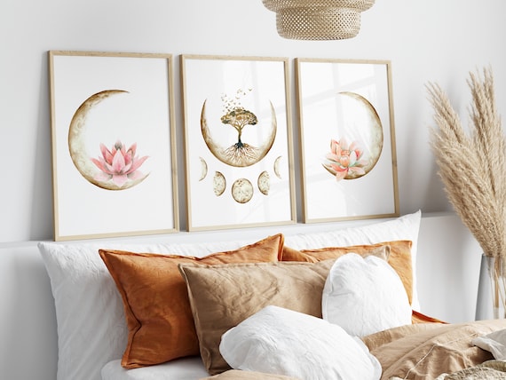 Boho moon wall decor hot sale