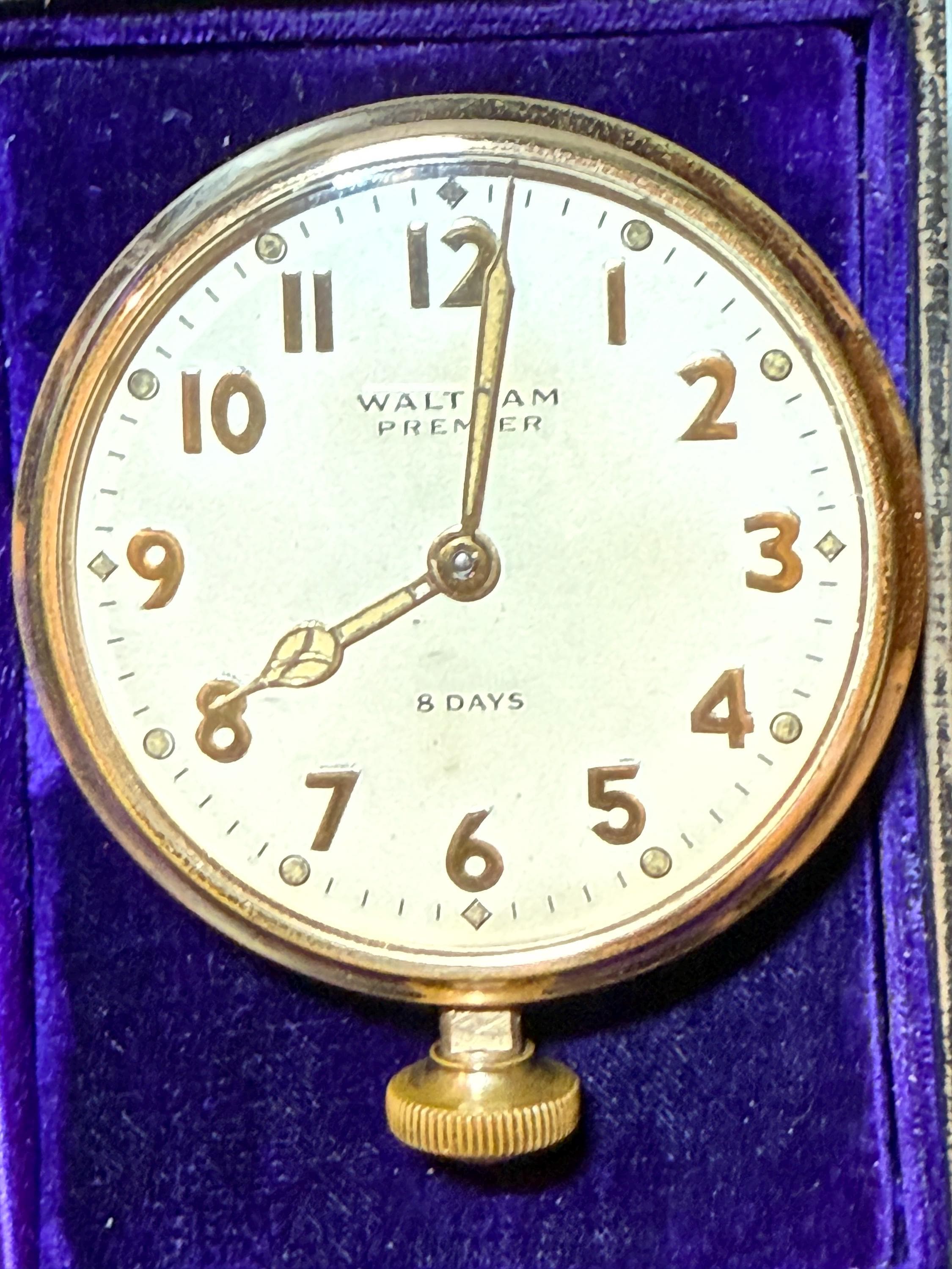Waltham 8 Day Car Clock Watch - Etsy