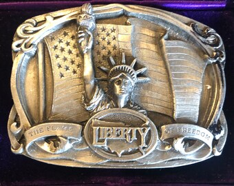 Vintage Ornate Leda And The Swan Metal Belt Buckle Vintage Belt Buckle Figural Leda and the Swan. Mythology 3D  main image 2