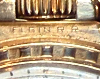 Vintage Elgin RR Gold Filled Watch, 21 Jewels, Art Deco Monogram