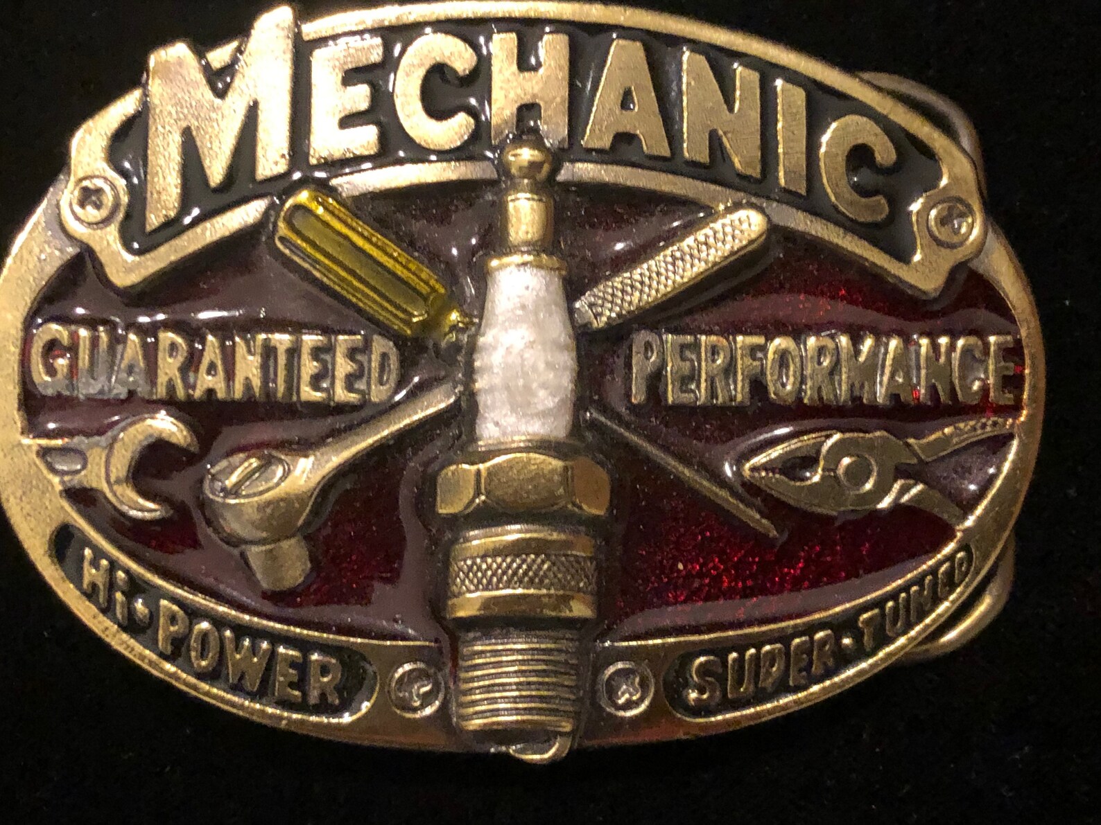 Vintage Original Brass Mechanic Belt Buckle in Excellent Etsy