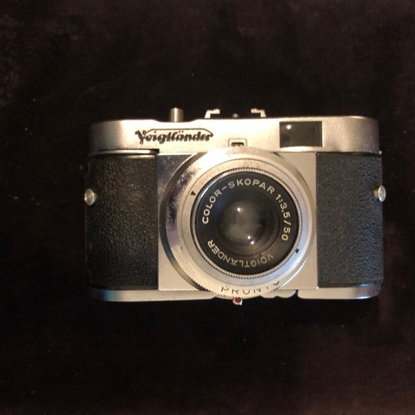 Untested Voigtlander Color Skopar Vito B Camera with Case 1:3.5/50  Pronto Vito B