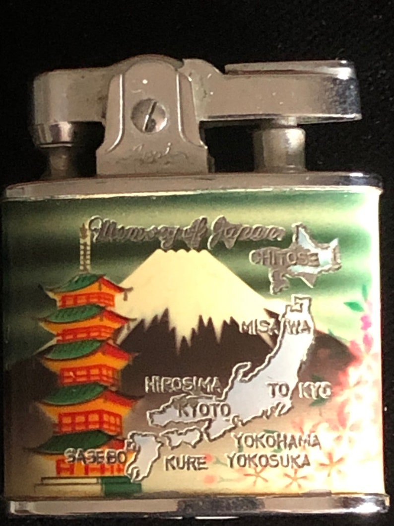 Vintage WW2 Memory of Japan Lighter Not Working Etsy