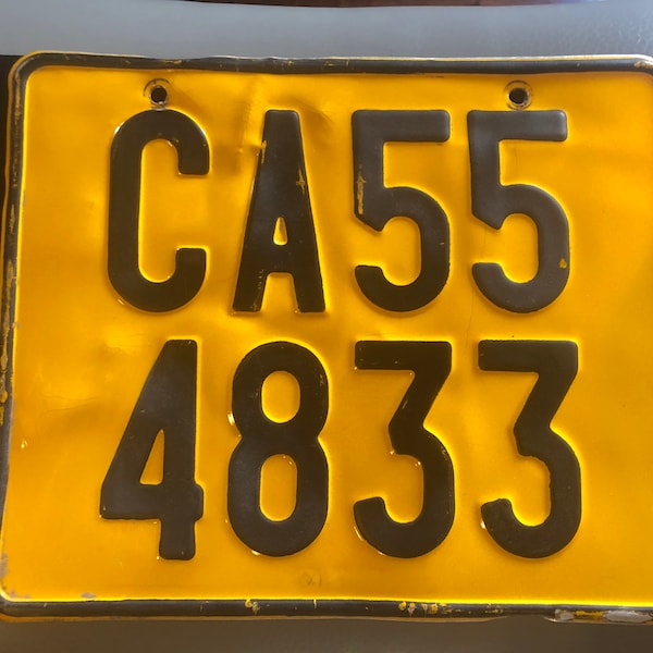 South African License Plate Etsy