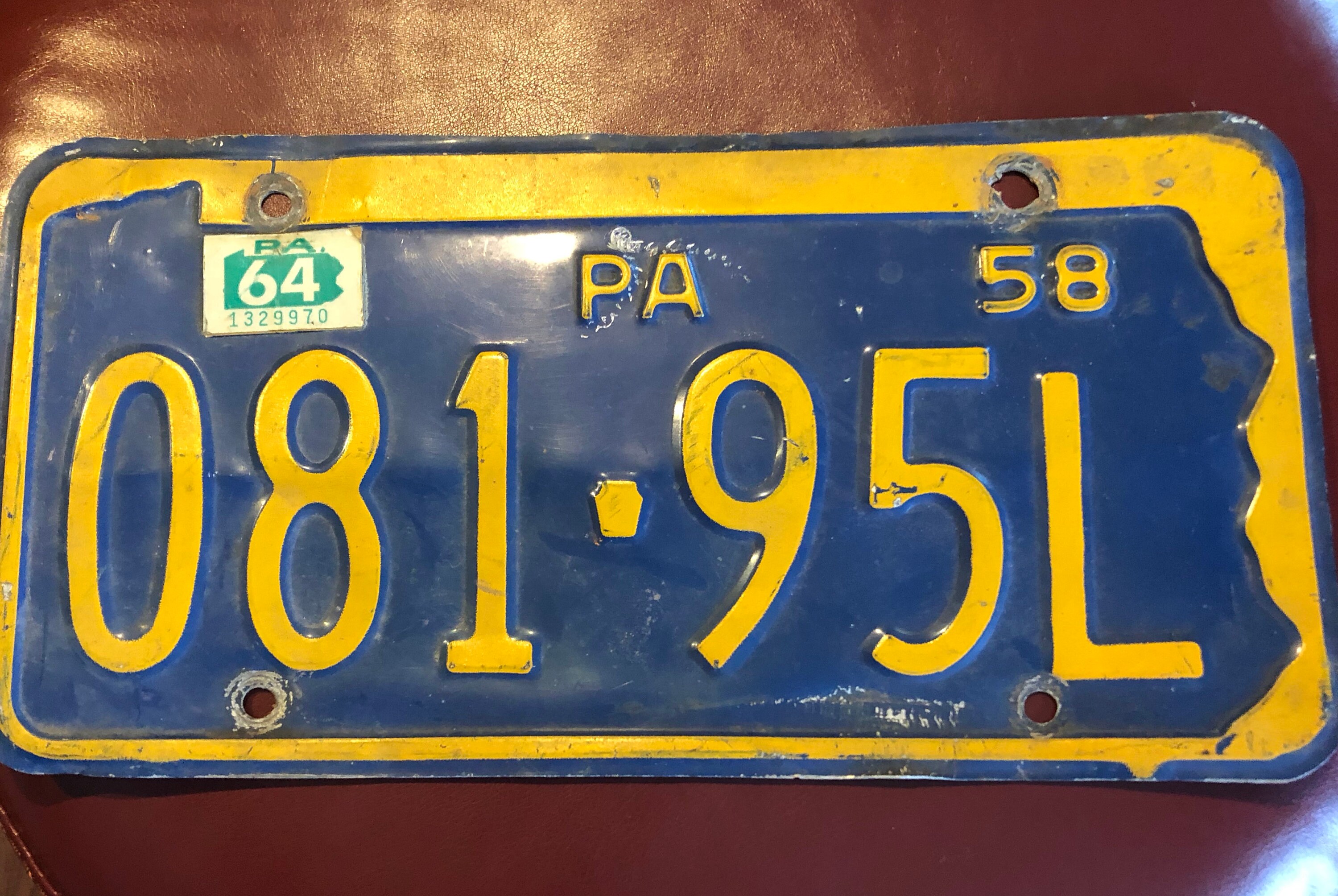1958 Pa License Plate Etsy