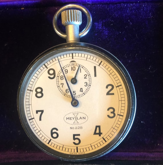 Vintage Original Swiss Meylan Stopwatch in Excell… - image 8