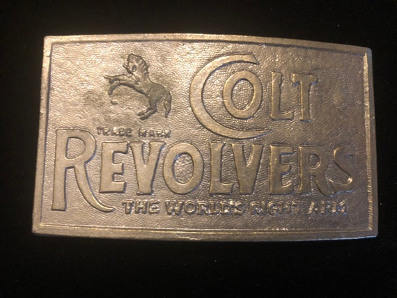 Vintage Original Brass Colt Belt Buckle (Unisex) … - image 9