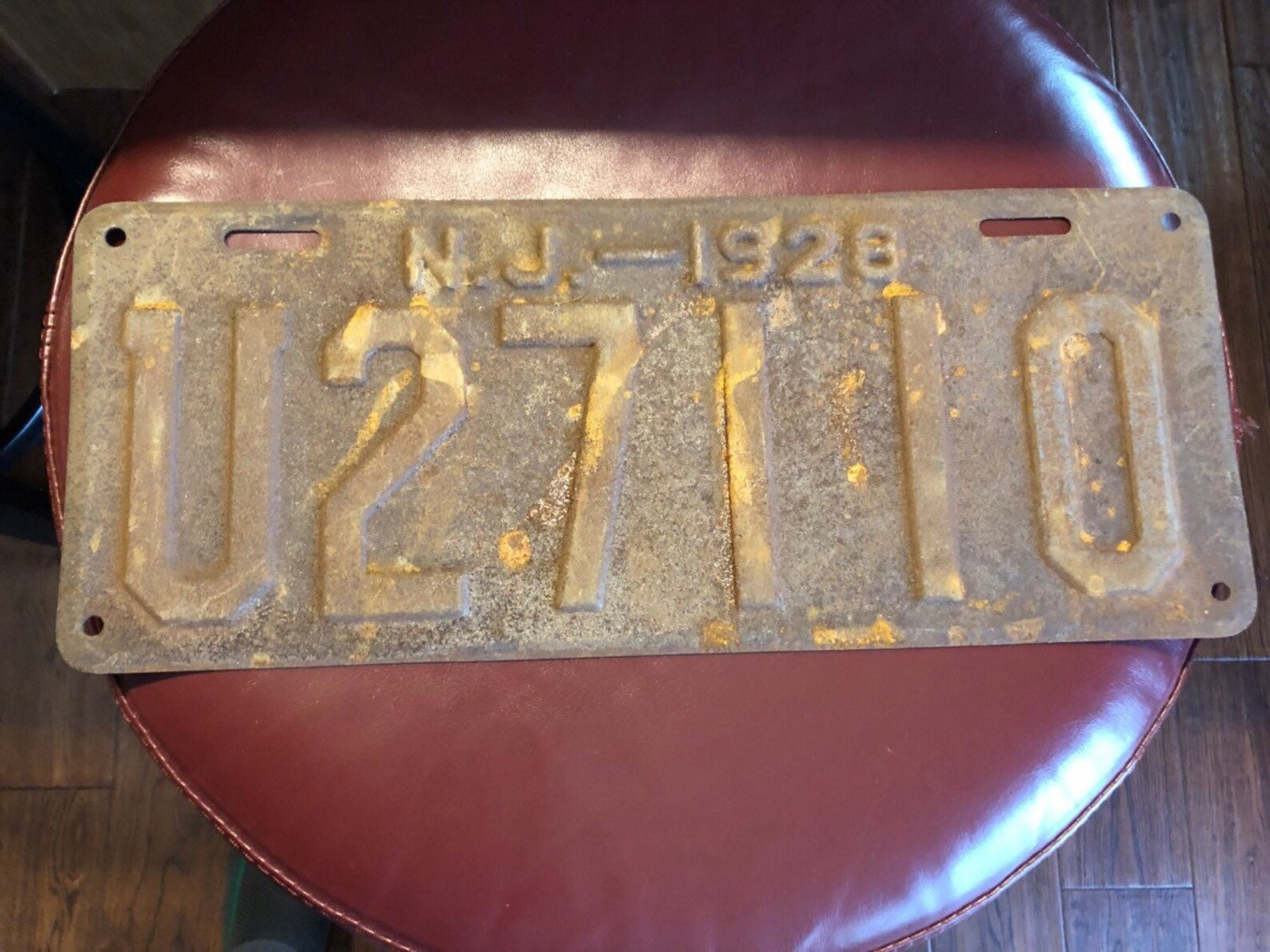 1928 NJ License Plate Etsy