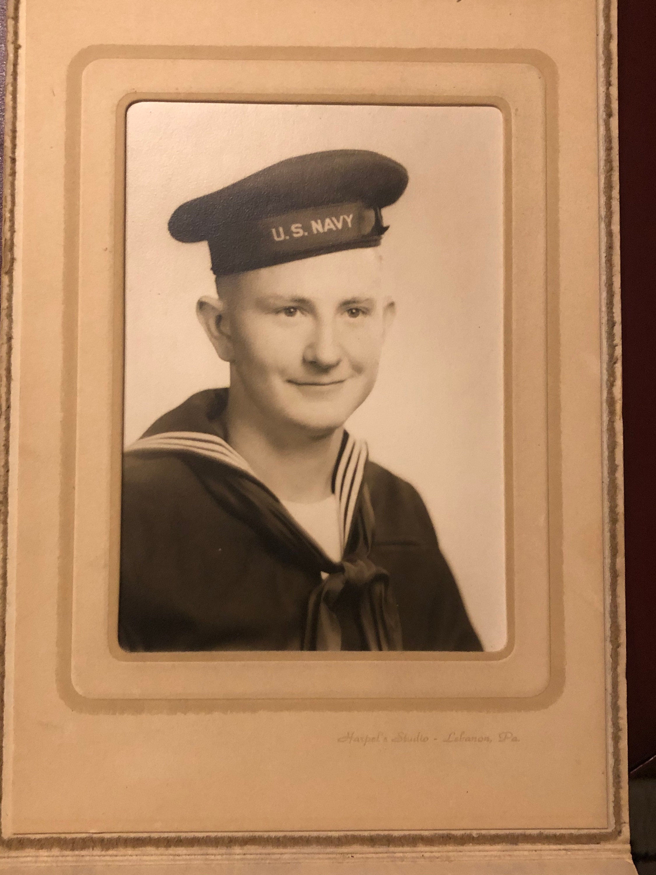 Vintage WW2 US Navy Photo, Black and White Portrait - Etsy