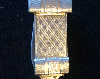 Vintage Sterling Silver Scarf Clip with Hallmarks