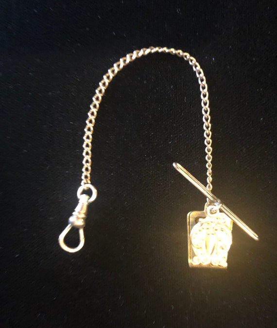 Vintage Gold Filled Bates Bacon Pocket Watch Chain