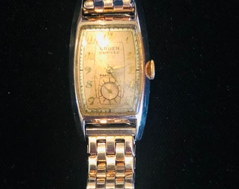 Vintage Original Unisex Gruen Curvex Precision (No Batteries required)