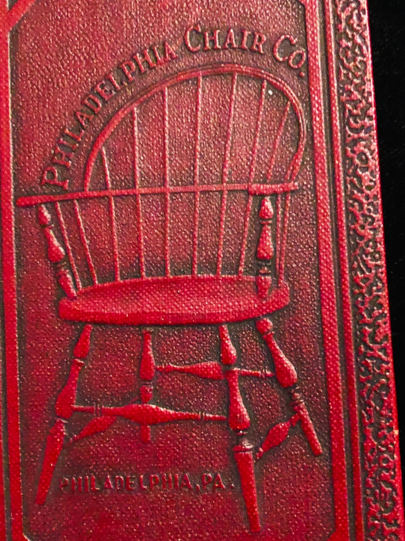 Vintage 1930 Original Leather Philadelphia Chair Company Etsy