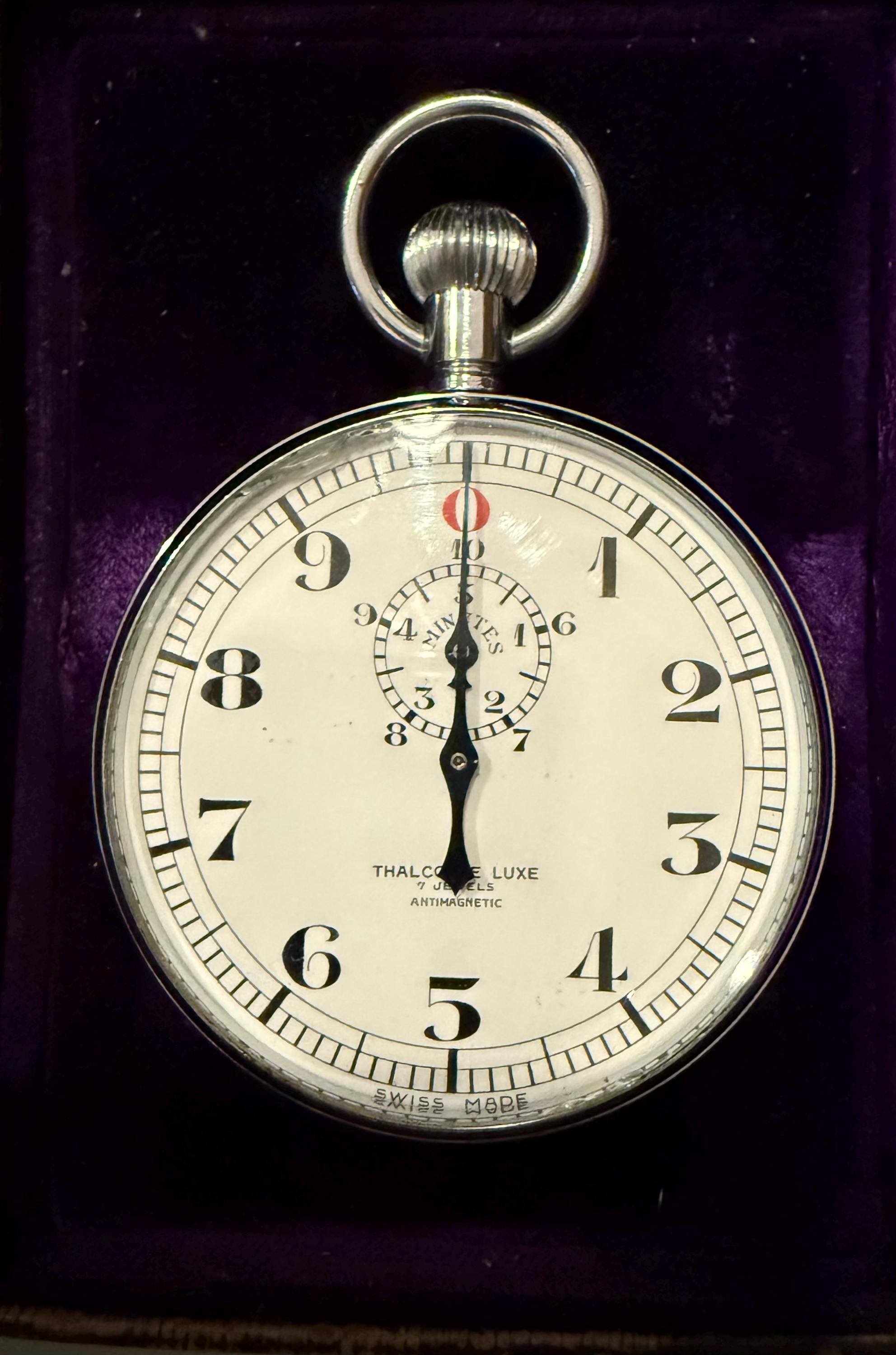 Vintage Thalco Deluxe 7 Jewel Stop Watch, Swiss Made - Etsy