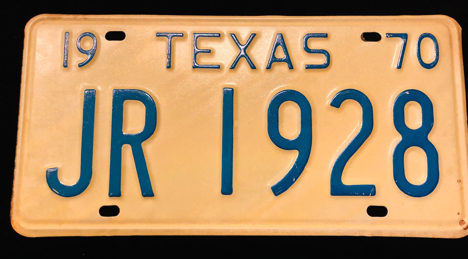 Vintage Original 1970 Texas License Plate in Excellent - Etsy