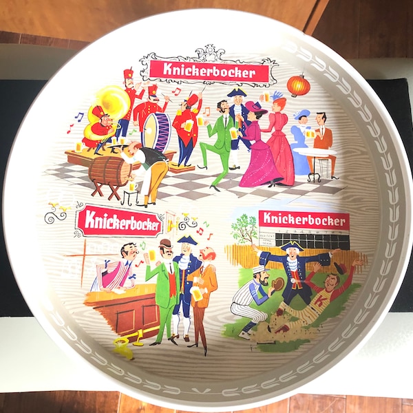 Vintage Knickerbocker 11 1/2 inch Beer tray in Excellent condition