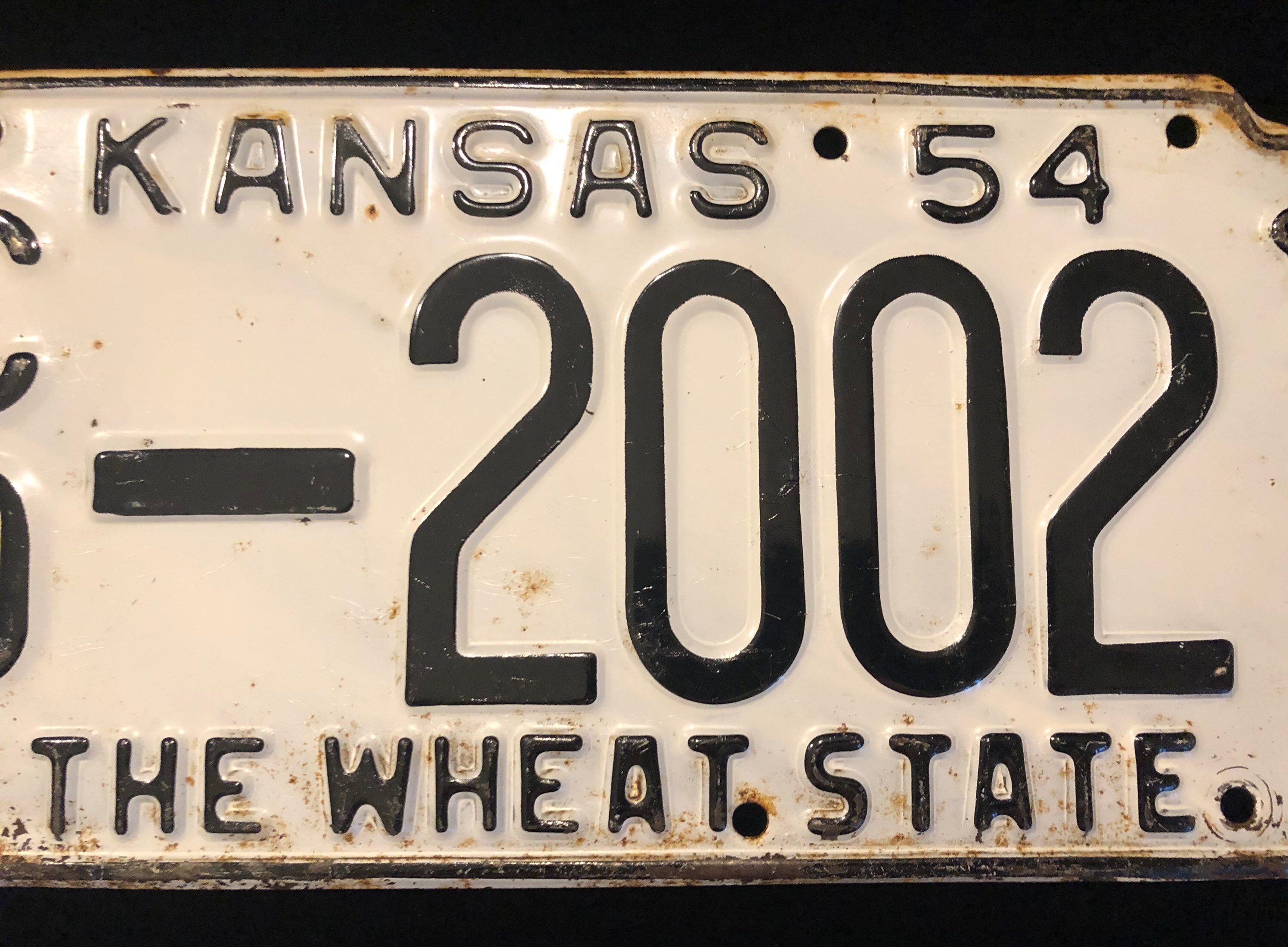 Vintage Original 1954 Kansas License Plate in Good Condition - Etsy