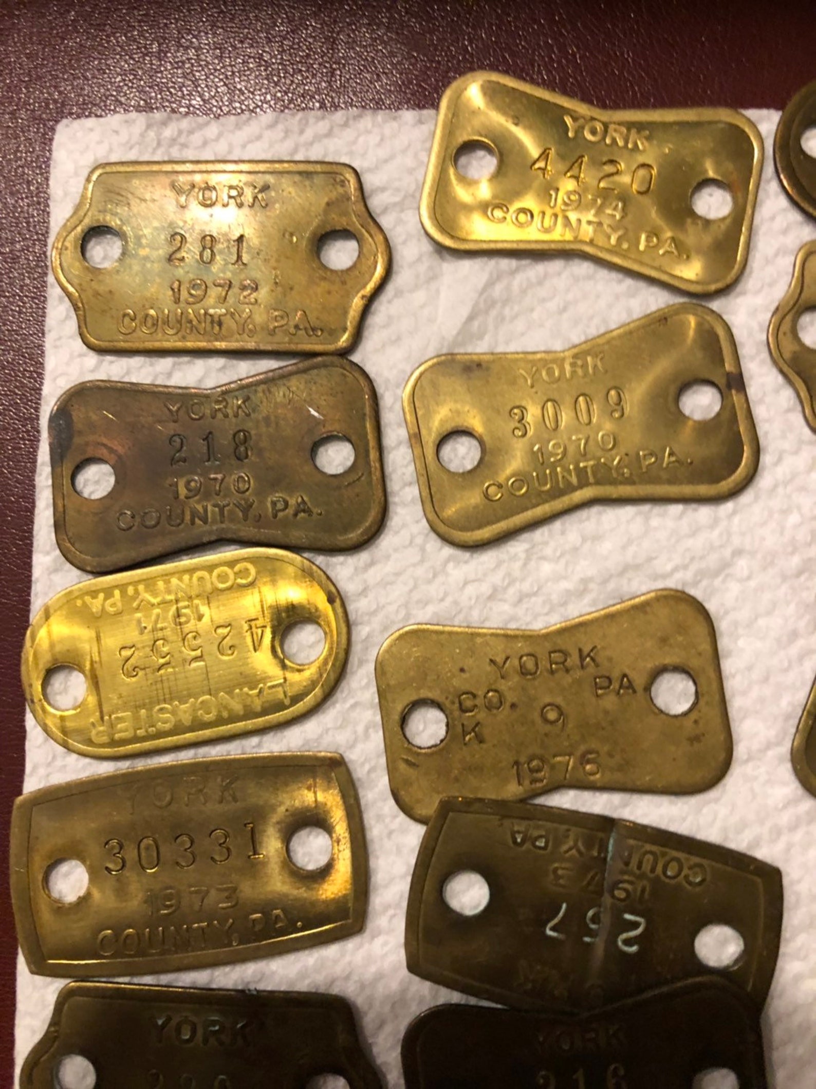 Set of 28 pieces of Brass Dog Tags Etsy
